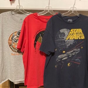 🟥🟥 Star Wars Men’s Graphic Tee Bundle of 3 Shirts (XL)